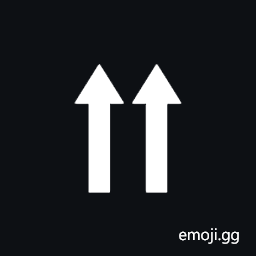 Upwards Triangle-Headed Paired Arrows Symbol