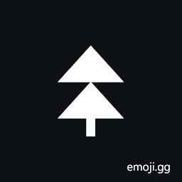 Upwards Two-Headed Arrow with Tringle Arrowheads Symbol