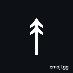 Upwards Two Headed Arrow Symbol