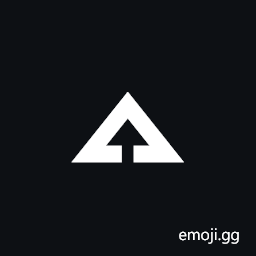 Upwards White Arrow Within Triangle Arrowhead Symbol