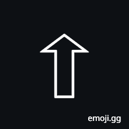 Upwards White Arrow Symbol