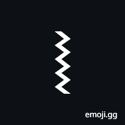 Vertical Zigzag Line Symbol