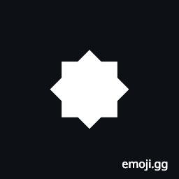 Very Heavy Eight Pointed Black Star Symbol