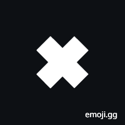 Very Heavy Saltire Symbol