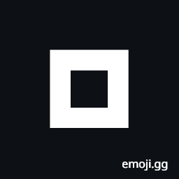 Very Heavy White Square Symbol