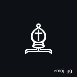 White Chess Bishop Symbol