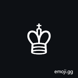 White Chess King Symbol