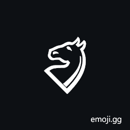 White Chess Knight Rotated Forty-five Degrees Symbol