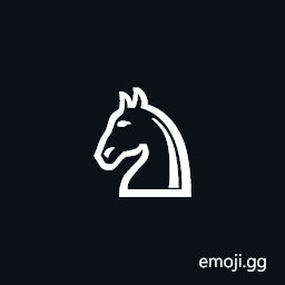 White Chess Knight Symbol