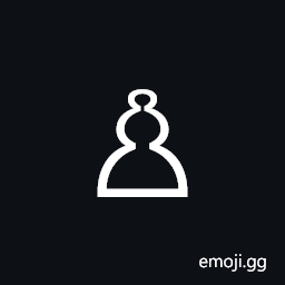 White Chess Pawn Symbol