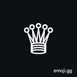 White Chess Queen Symbol