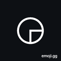 White Circle with Lower Right Quadrant Symbol