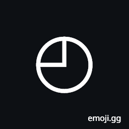 White Circle with Upper Left Quadrant Symbol