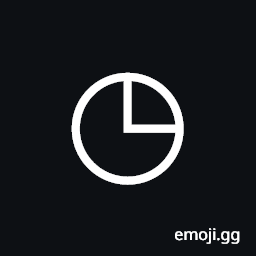 White Circle with Upper Right Quadrant Symbol