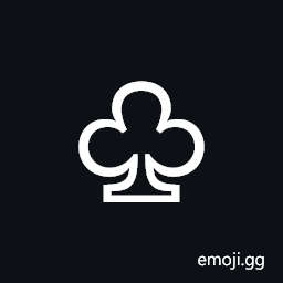 White Club Suit Symbol