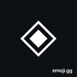 White Diamond Containing Black Medium Diamond Symbol