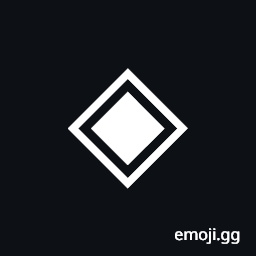 White Diamond Containing Black Small Diamond Symbol
