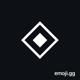 White Diamond Containing Black Very Small Diamond Symbol