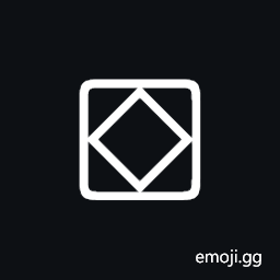 White Diamond In Square Symbol