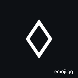 White Diamond Suit Symbol