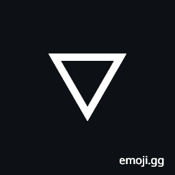White Down-Pointing Triangle Symbol