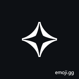 White Four Pointed Star Symbol
