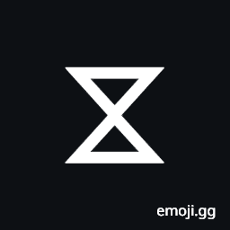 White Hourglass Symbol
