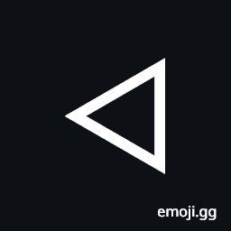 White Left-Pointing Triangle Symbol