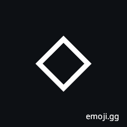 White Medium Diamond Symbol