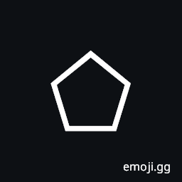 White Pentagon Symbol