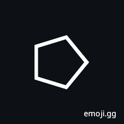 White Right-Pointing Pentagon Symbol