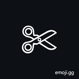 White Scissors Symbol