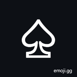 White Spade Suit Symbol