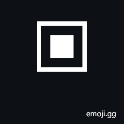 White Square Containing Black Small Square Symbol