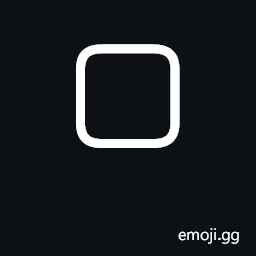 White Square with Rounded Corners Symbol