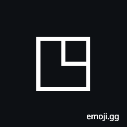 White Square with Upper Right Quadrant Symbol