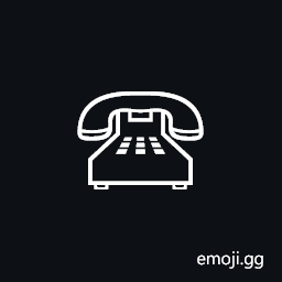 White Touchtone Telephone Symbol