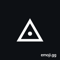 White Up-Pointing Triangle with Dot Symbol