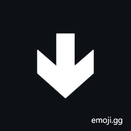 Wide-Headed Downwards Very Heavy Barb Arrow Symbol