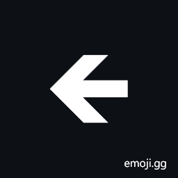 Wide-Headed Leftwards Heavy Barb Arrow Symbol