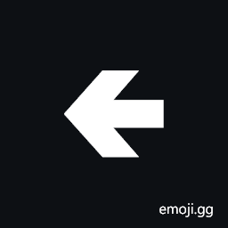 Wide-Headed Leftwards Very Heavy Barb Arrow Symbol