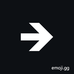 Wide-Headed Rightwards Heavy Barb Arrow Symbol