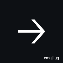 Wide-Headed Rightwards Light Barb Arrow Symbol