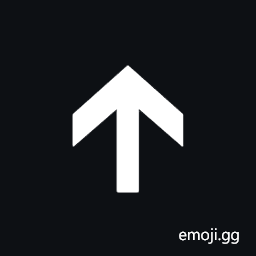 Wide-Headed Upwards Medium Barb Arrow Symbol