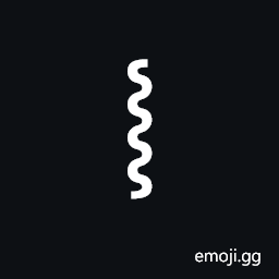 Wiggly Vertical Line Symbol