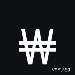 Won Sign Symbol
