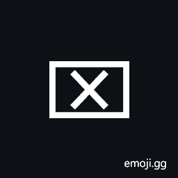 X In a Rectangle Box Symbol