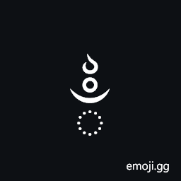 Zanabazar Square Sign Candrabindu With Ornament Symbol